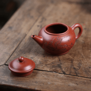 Yixing Zisha Teapot [Shan Jing Shui Ping] (Dahongpao – 210ml)