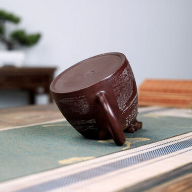 Yixing Zisha Teapot [Shanshui Han Duo] (Zi Ni – 400ml)