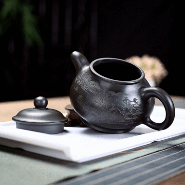 Yixing Zisha Teapot [Shanshui Pun Pot] (Shi Huang – 330ml)