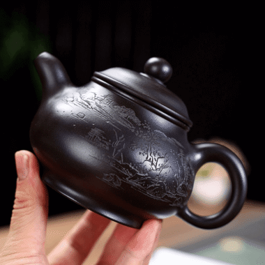 Yixing Zisha Teapot [Shanshui Pun Pot] (Shi Huang – 330ml)