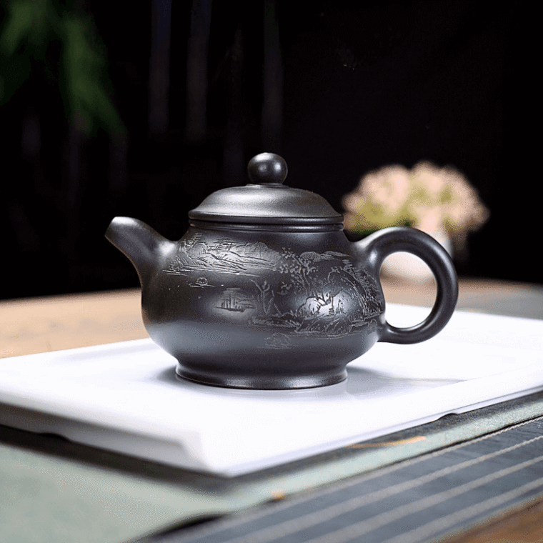 Yixing Zisha Teapot [Shanshui Pun Pot] (Shi Huang – 330ml)