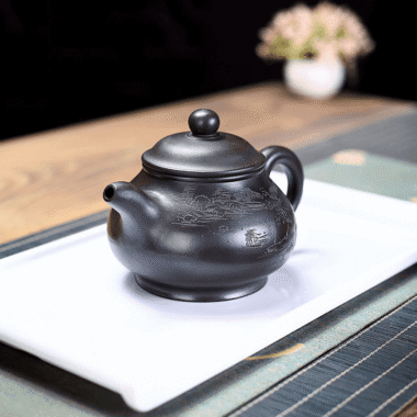 Yixing Zisha Teapot [Shanshui Pun Pot] (Shi Huang – 330ml)