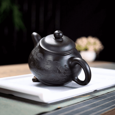 Yixing Zisha Teapot [Shanshui Pun Pot] (Shi Huang – 330ml)