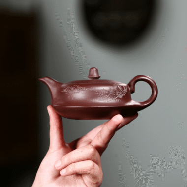 Yixing Zisha Teapot [Shanshui Quhu] (Zi Ni – 190ml)