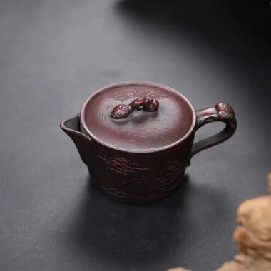 Yixing Zisha Teapot [Shanshui Wadang] (Shi Hong High Temperature Fired – 240ml)