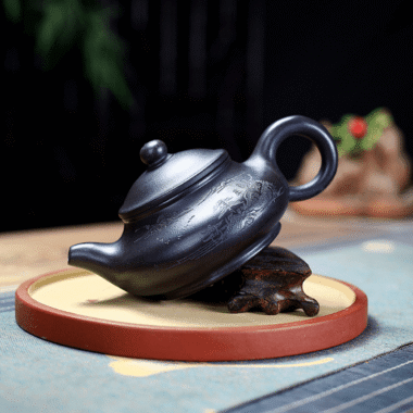 Yixing Zisha Teapot [Shanshui Yuru] (Shi Huang – 220ml)
