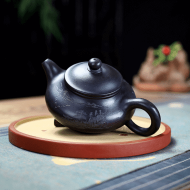 Yixing Zisha Teapot [Shanshui Yuru] (Shi Huang – 220ml)