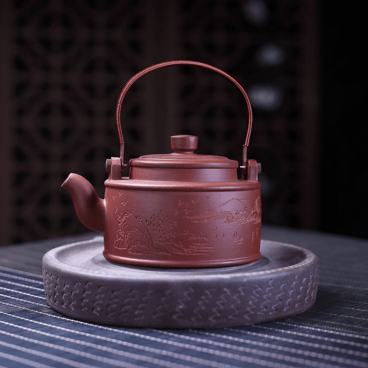 Yixing Zisha Teapot [Shanshui] (Zi Ni – 320ml)