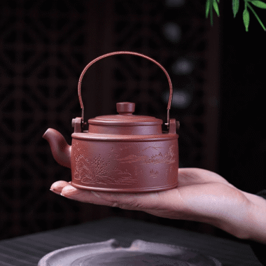 Yixing Zisha Teapot [Shanshui] (Zi Ni – 320ml)