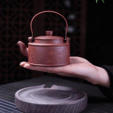 Yixing Zisha Teapot [Shanshui] (Zi Ni – 320ml)