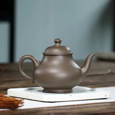 Yixing Zisha Teapot [Shen Deng Yu Hu] (Xue Ke Qing Duan Ni – 310ml)