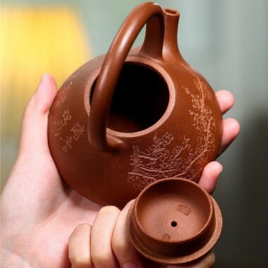 Yixing Zisha Teapot [Shi Piao Tiliang] (Hong Jiang Po Ni – 250ml)