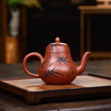 Yixing Zisha Teapot [Si Ting] (Yu Zi Zhu Ni – 240ml)