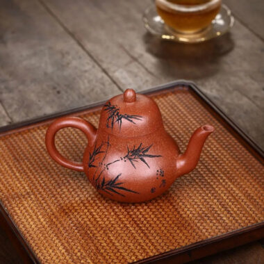 Yixing Zisha Teapot [Si Ting] (Yu Zi Zhu Ni – 240ml)