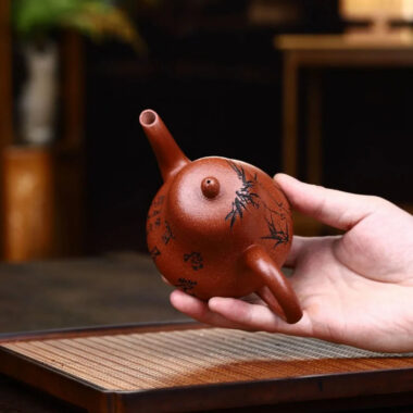 Yixing Zisha Teapot [Si Ting] (Yu Zi Zhu Ni – 240ml)