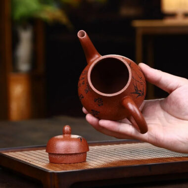 Yixing Zisha Teapot [Si Ting] (Yu Zi Zhu Ni – 240ml)