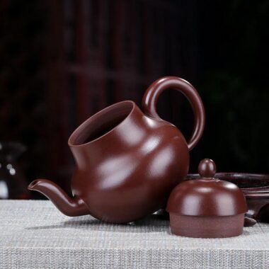 Yixing Zisha Teapot [Si Ting] (Zi Zhu Ni – 200ml)