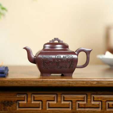 Yixing Zisha Teapot [Sifang Xiangrui] (Di Cao Qing – 270ml)