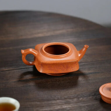 Yixing Zisha Teapot [Sifang Zhou Pan] (Hong Jiang Po Ni – 270ml)
