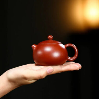 Yixing Zisha Teapot [Small Xishi Pot] (Dahongpao – 120ml)