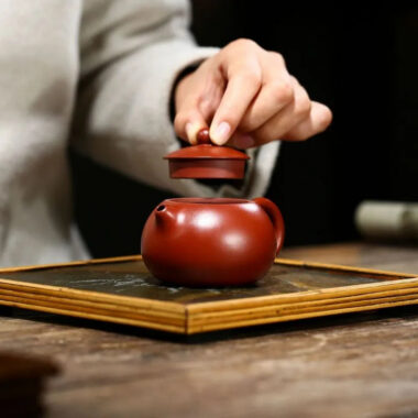 Yixing Zisha Teapot [Small Xishi Pot] (Dahongpao – 120ml)