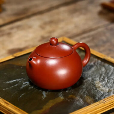 Yixing Zisha Teapot [Small Xishi Pot] (Dahongpao – 120ml)