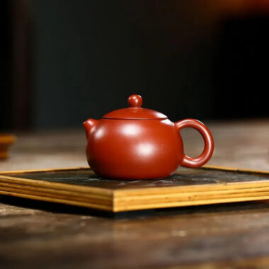 Yixing Zisha Teapot [Small Xishi Pot] (Dahongpao – 120ml)