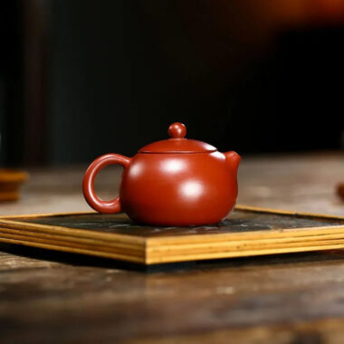 Yixing Zisha Teapot [Small Xishi Pot] (Dahongpao – 120ml)