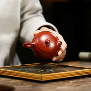 Yixing Zisha Teapot [Small Xishi Pot] (Dahongpao – 120ml)