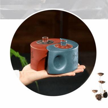Yixing Zisha Teapot [Tai Chi Bagua] (Qing Shui Ni/Lu Ni – 200ml x 2)