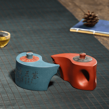 Yixing Zisha Teapot [Tai Chi Bagua] (Qing Shui Ni/Lu Ni – 200ml x 2)