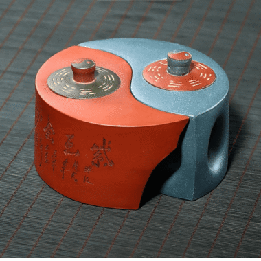 Yixing Zisha Teapot [Tai Chi Bagua] (Qing Shui Ni/Lu Ni – 200ml x 2)