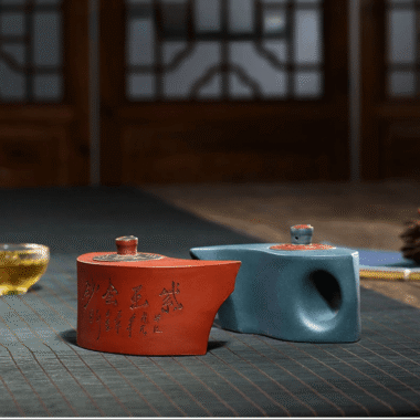 Yixing Zisha Teapot [Tai Chi Bagua] (Qing Shui Ni/Lu Ni – 200ml x 2)