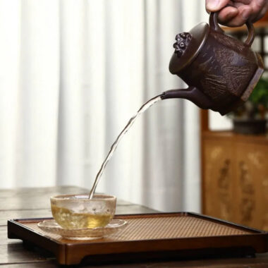 Yixing Zisha Teapot [Taihu Stone Fang Yuan] (Duan Ni Firewood Firing – 300ml)