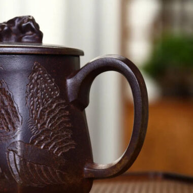 Yixing Zisha Teapot [Taihu Stone Fang Yuan] (Duan Ni Firewood Firing – 300ml)