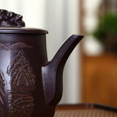Yixing Zisha Teapot [Taihu Stone Fang Yuan] (Duan Ni Firewood Firing – 300ml)