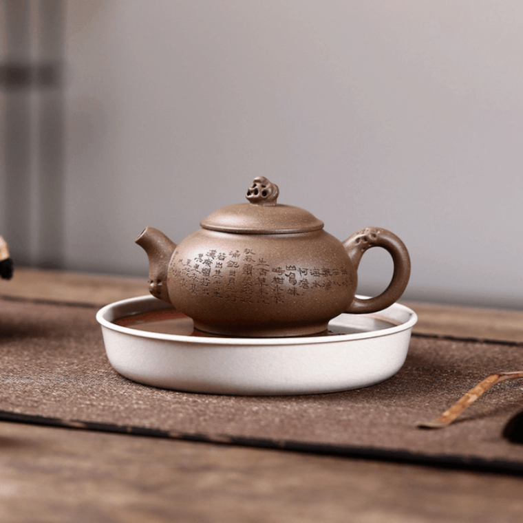 Yixing Zisha Teapot [Taihu Stone Xishi] (Lao Duan Ni – 210ml)