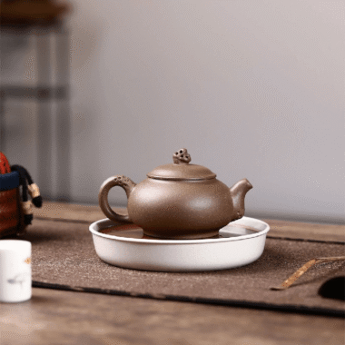 Yixing Zisha Teapot [Taihu Stone Xishi] (Lao Duan Ni – 210ml)