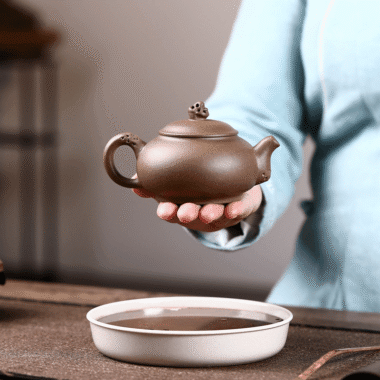 Yixing Zisha Teapot [Taihu Stone Xishi] (Lao Duan Ni – 210ml)