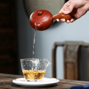 Yixing Zisha Teapot [Tang Yu Side Handle Pot] (Dahongpao – 220ml)