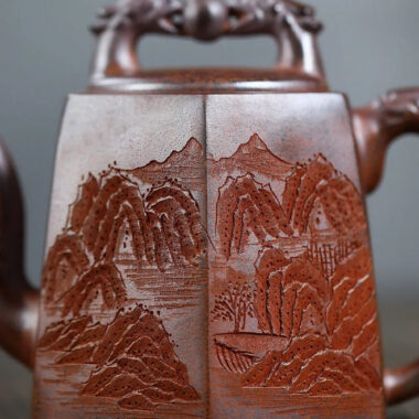 Yixing Zisha Teapot [Twin Dragon Ball] (High Temperature Duan Ni Fired – 340ml)