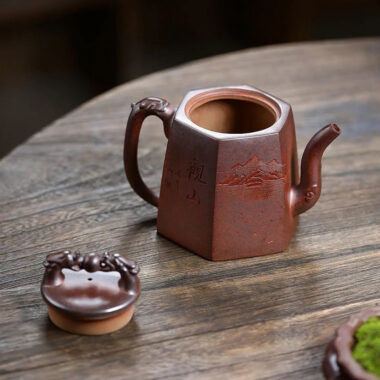 Yixing Zisha Teapot [Twin Dragon Ball] (High Temperature Duan Ni Fired – 340ml)