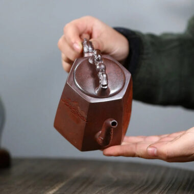 Yixing Zisha Teapot [Twin Dragon Ball] (High Temperature Duan Ni Fired – 340ml)