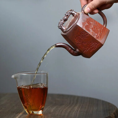 Yixing Zisha Teapot [Twin Dragon Ball] (High Temperature Duan Ni Fired – 340ml)