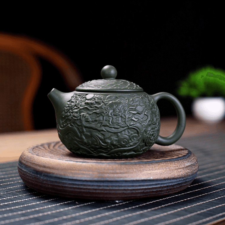 Yixing Zisha Teapot [Xiang Long Xishi] (Lu Ni – 230ml)