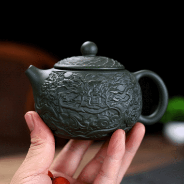Yixing Zisha Teapot [Xiang Long Xishi] (Lu Ni – 230ml)