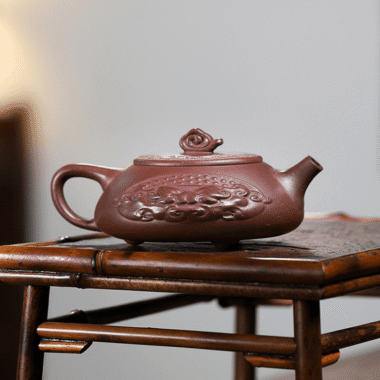 Yixing Zisha Teapot [Xiangyun Bian Piao] (Zi Ni – 320ml)
