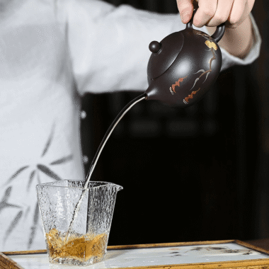 Yixing Zisha Teapot [Xiantao Xishi] (Hei Ni – 250ml)