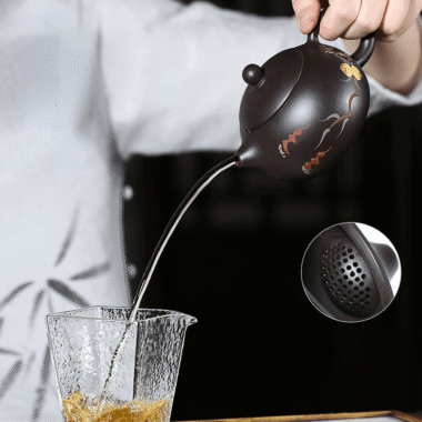 Yixing Zisha Teapot [Xiantao Xishi] (Hei Ni – 250ml)