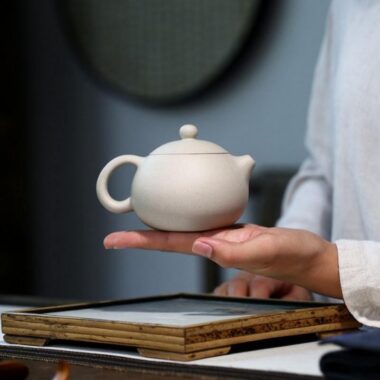 Yixing Zisha Teapot [Xishi Pot] (Bai Duan Ni – 280ml)
